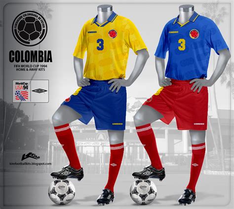 colombia 1994 world cup jersey